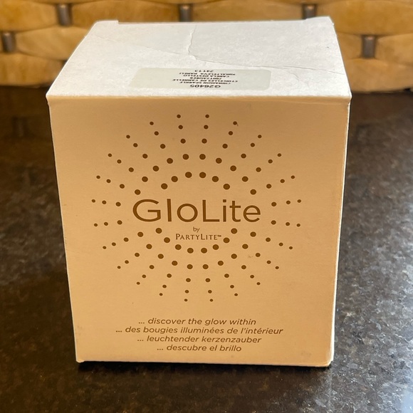 PartyLite Cinnamon Sparkle GloLite Candle G26405 NIB - Picture 3 of 4